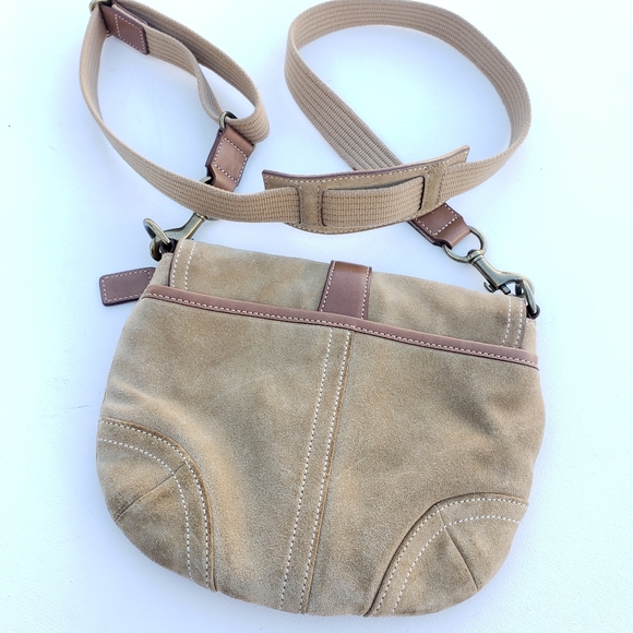 SOLD - COACH Suede Crossbody Bag - Picture 3 of 8